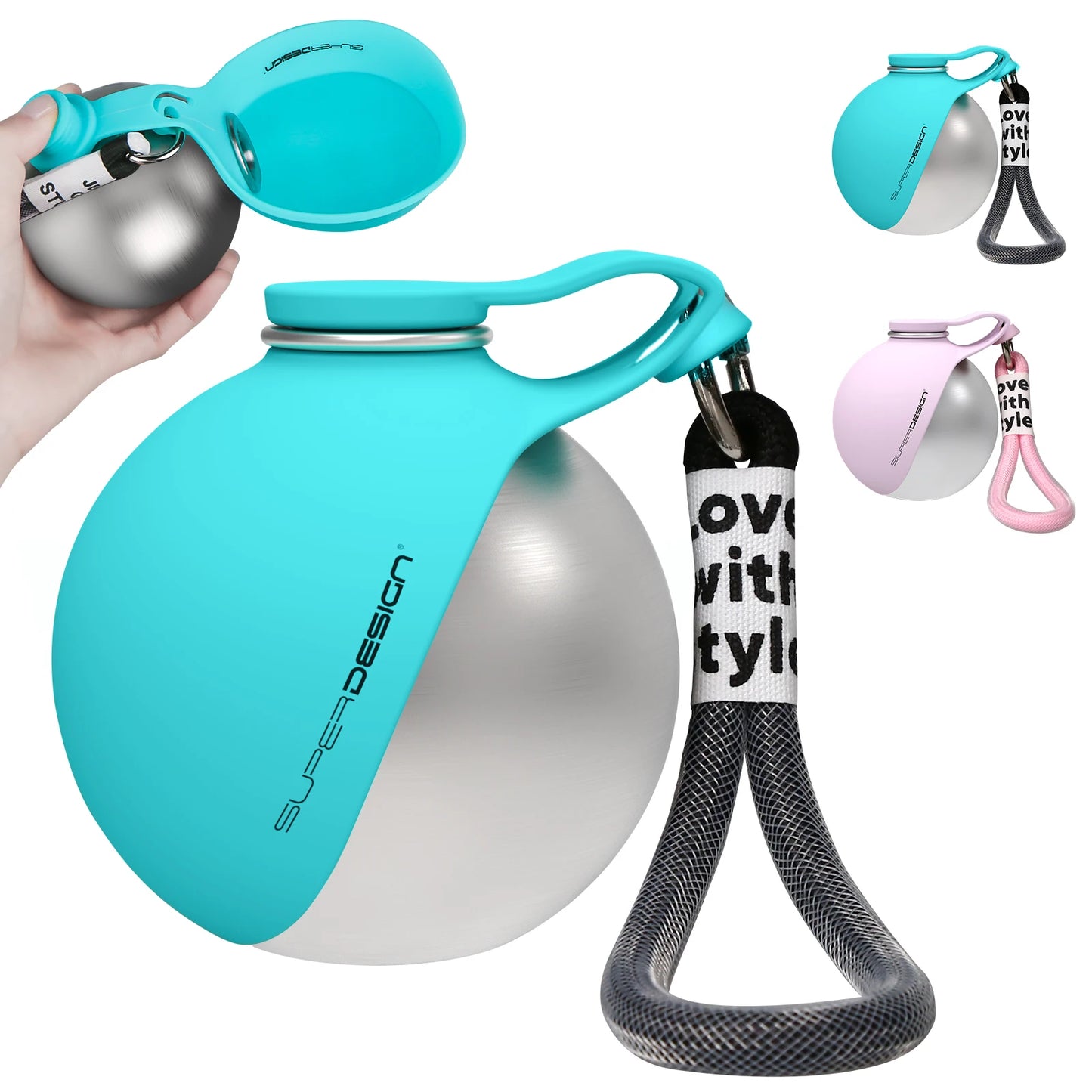 Glowsip portable dog water bottle