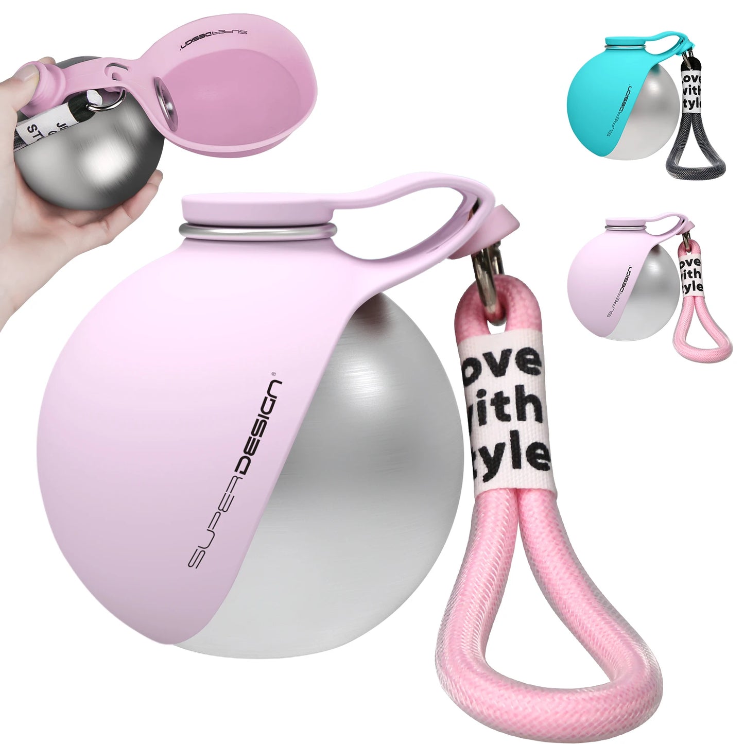 Glowsip portable dog water bottle